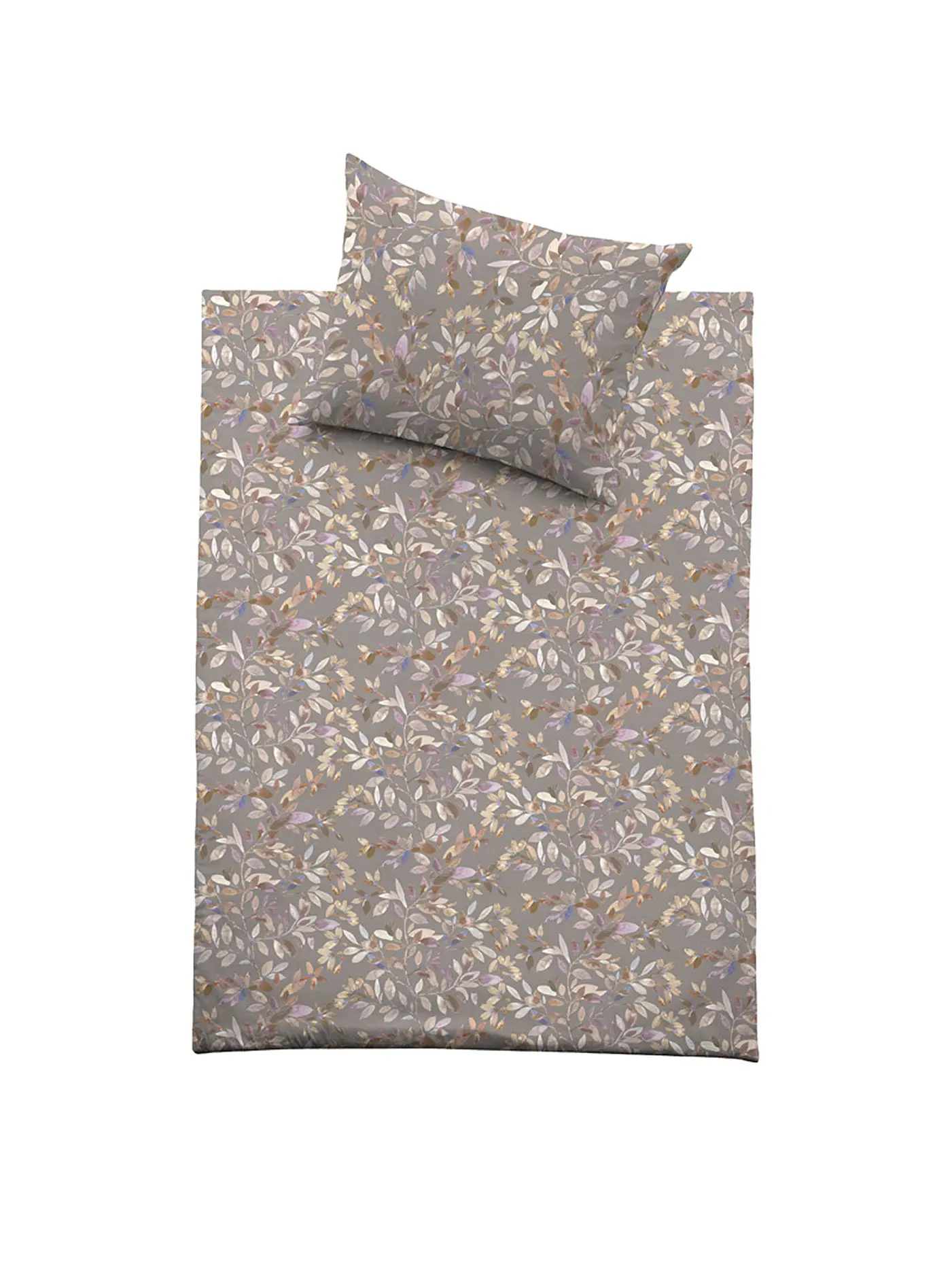 FUSSENEGGER | Satin Bettwäsche Premium Satin 70x90cm/140x200cm Braun | 